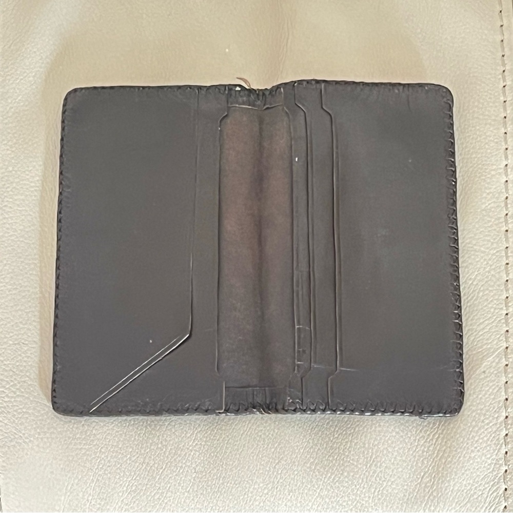 Tooled Leather Wallet Western Floral Embossed Brown Boho Retro Checkbook - Picture 7 of 12